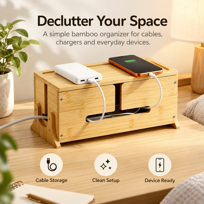 Cable Management & Charging Organizer