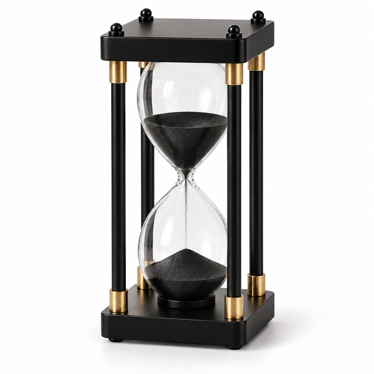 Vintage Bamboo-Wood Hourglass