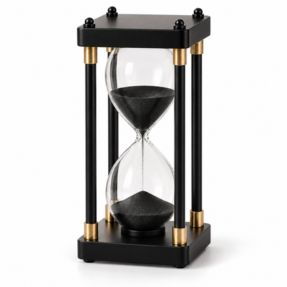 Vintage Bamboo-Wood Hourglass