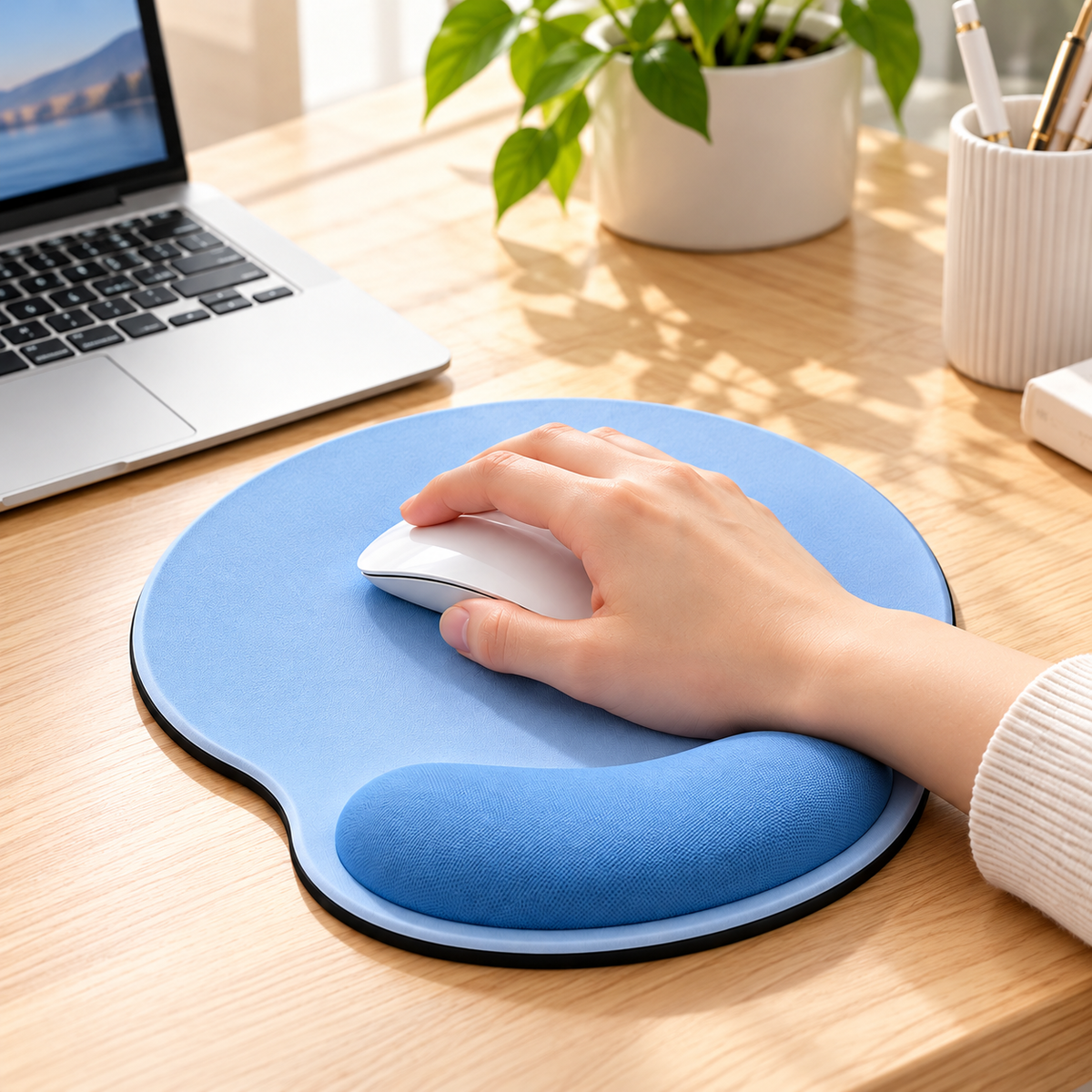 Ergonomic Mouse Pad with Wrist Rest